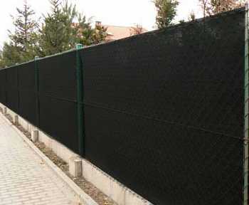 90% Shade fabric for the fence Anthracite width 125 cm meter